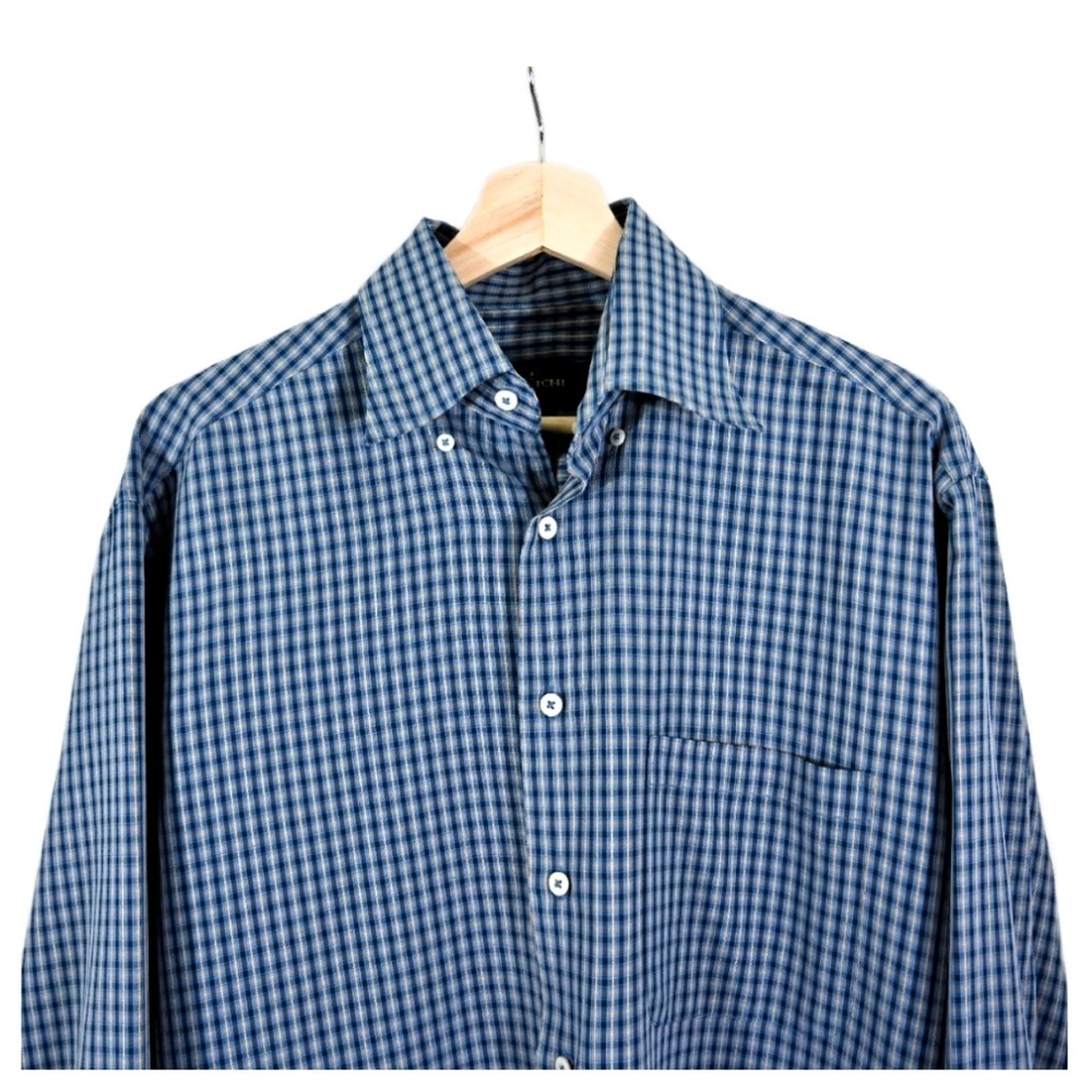 *Moved to @Foxtail90* BUGATCHI Checkered Button Down